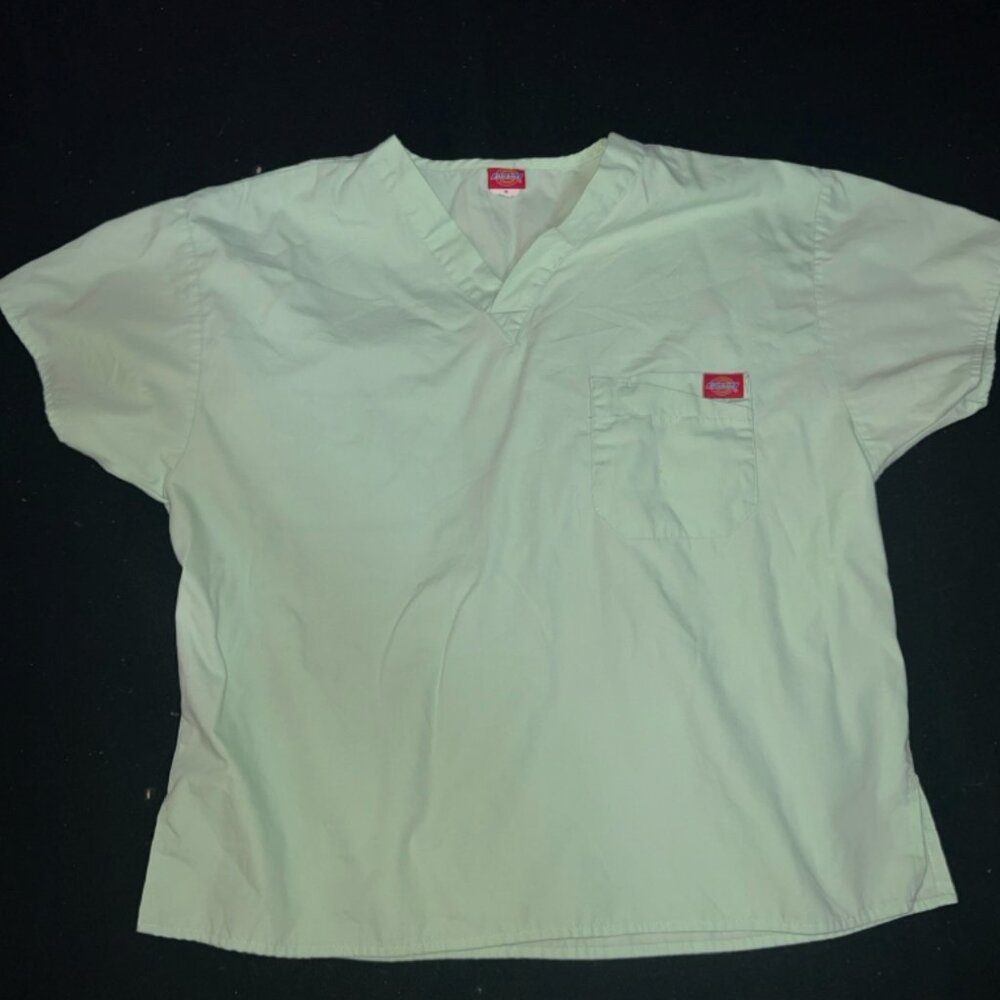 Dickies Medium Mint Green Scrub Healthcare‎ Hospital Medical Nurse Doctor Top